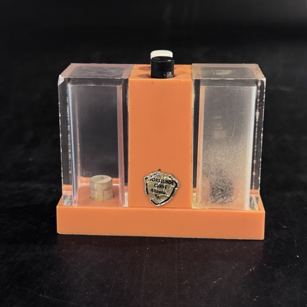 Vintage Whirley Industries Single Salt Pepper Push‎ Button Shaker